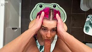 Young Wife Stuck in Washing Machine Takes POV Doggystyle Pounding