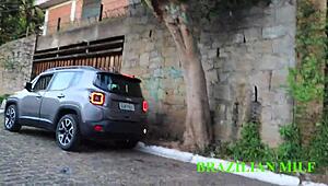 Manobrista rams monster black cock through patroa's see-through sheer on street.