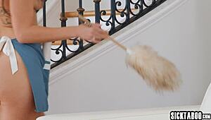 lesbian maid gal ritchie tongues and dildos big tits boss kenzie taylor's pussy and ass