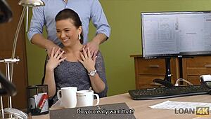 imagine a czech brunette fingering wet pussy passionately for cash in hidden office casting interview