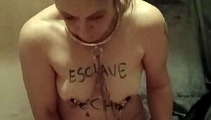 french housewife slut bound and dildo fucked in bdsm home session