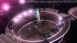 hatsune miku nude bunny costume bares big tits and ass