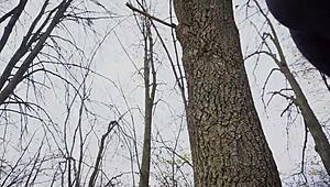 Wanna worship this fit milf's tight sexy ass in those black yoga leggings outdoors?