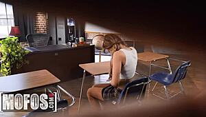 Destiny Cruz begs Charles Dera to pound her dripping wet classroom pussy