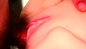 Close-Up Shaved Fuck Doll Double Anal Toy Penetration Recorded Intensely