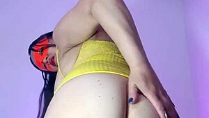 Latina Cheating Wife in Leggings Films Herself as Dirty Slut for Stepson