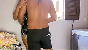 step-cousin sneaks fuck after everyone leaves her big latina ass begging