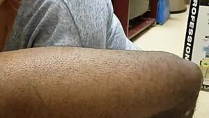 secret office blowjob on massive black cock