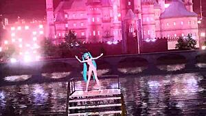 hatsune miku nude bunny costume bares big tits and ass