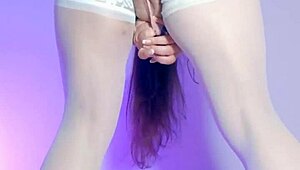 uhh bar owner mimicking maid masturbates on cam for customers see through panties... damn