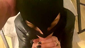 Milfycalla blows cock in fetish boots down jackets fur sexy compilation