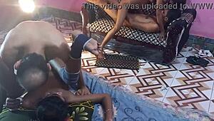 Hanif and Manik Mia Bang Popy Khatun and Mst Sumona in Desi Hardcore Foursome