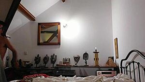 French Slut in Black Satin Dress Lifts Corset for Doggystyle Tease Blowjob Rimjob POV Licking