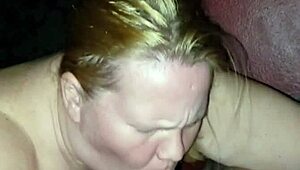 granny wife milf slurps cock deep in full intense blowjob session