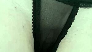 Petite Crossdresser Flaunts Sensual Small Tits In See-Through Panties