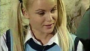 curious european student maid tempts with hidden desires