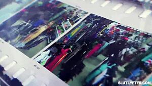 Shoplifter bianca bangs sucks officer will pounder's penis then gets pussy pounded bent over office