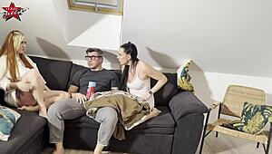 Horny Sluts Anja Amelia Gaping Pussy Lick Orgasm Missionary Creampie