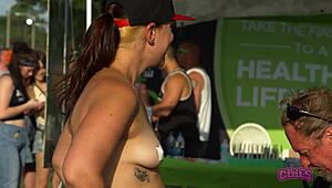 hey rock fest daytime flashers get sexy real flashing party backstage