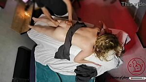 i paid for your massage now you cheating milf wife suck my small cock mouthful cum 😈💦