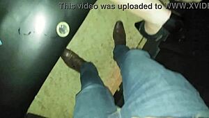 Married bride Karina sucks gloryhole cocks then gives ass to Lucas at swing house