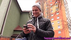 yo check out this cute blonde teen deepthroating big cock for a massive facial cumshot