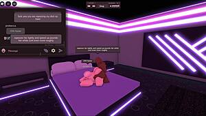 A blonde slut ditches her boyfriend for intense monster black cock action in wild roblox romp.