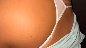 hotwife belinha flashes motoboy gets street tease and anal creampie milk