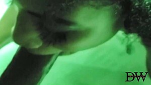 i crave ebony couple's mirror sextape