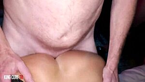 Housewife milf passed around for interracial gangbang creampies and facials at party