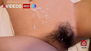 blonde asian slut teases with toys and hairy pussy before hardcore vibrator pounding