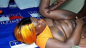 Birthday Fight Turns Into Ebony Babe's Passionate Big Black Cock Ride