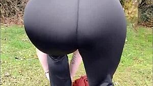 Stepmom's Pantyless Stroll Turns Heads!