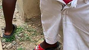 quick outdoor fuck from him left my shaved pussy dripping wet