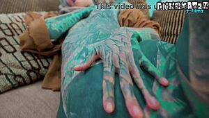 dreadhead goth slut gapes anal on bwc in heels then facial cumshot