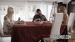 stepdaddy interviews kenzie taylor & carolina sweets in taboo lingerie threesome daddy uncle casting 😈🍆💦