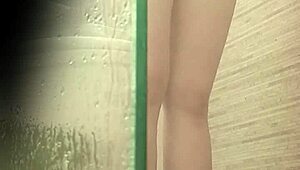 argentine latina shaves tight pussy in steamy bathroom shower