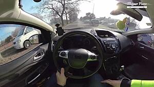 WOW LILI CHARMELLE STOPS CAR FOR QUICK FUCK DEEPTHROAT DOGGY AND CREAMPIE INSIDE!