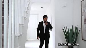 housewife gigi lubes her tight asshole for massive black cock cheating session