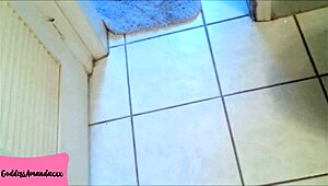 Stay Worshipping My Shaved Feet While I Piss On You Toilet Dog