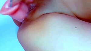 Watch This Voluptuous Teen Goddess Fuck Juicy Shaved Pussy Silly with Massive Dildo Till Squirting