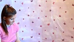 hey neighbor stick your cock through the wall for my first homemade gloryhole blowjob and facial