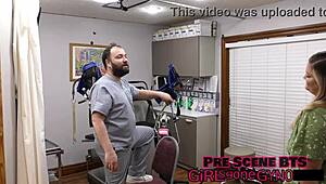 ever wonder what a perverted podiatrist does backstage with ayla aysel's feet in latex gloves?