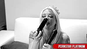 blonde leya falcons tight pussy craves those huge dildos up close