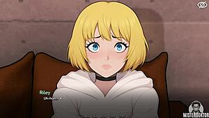 Petite horny shemale ladyboy with small tits and cock teases wet shaved closeup in bunkered roleplay