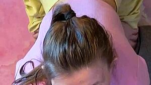 hey neighbor stick your cock through the wall for my first homemade gloryhole blowjob and facial