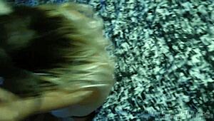 Pretty Babe Swallows Cum Three Times In Kinky Facial Orgasm