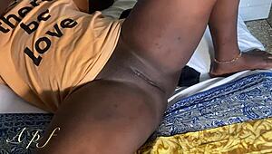 Real Homemade Mature Black Couple Missionary Submissive Sex Session