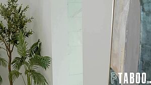 she sneaks a peek at kenna james getting drilled hard by ryan in taboo petite reality