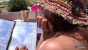 tug the leash on this asian cutie and drag her into bdsm bliss bent over beach